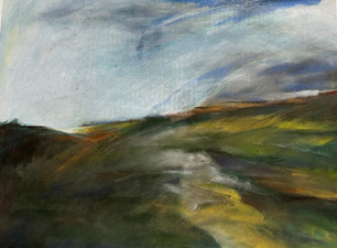 Karen A. Prendergast Works on paper 2025 Raw pigment, pastel, and watercolor on Arches paper