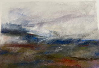 Karen A. Prendergast Works on paper 2025 Raw pigment, pastel, and watercolor on Arches paper
