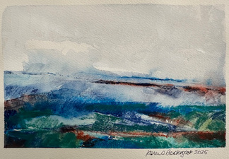 Karen A. Prendergast Works on paper 2025 Watercolor, gouache, and pencil on Arches paper