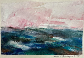 Karen A. Prendergast Works on paper 2025 Watercolor, gouache, and pencil on Arches paper