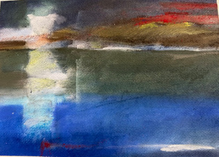 Karen A. Prendergast Works on paper 2025 Raw pigment, pastel, watercolor, gouache, and pencil on Arches paper