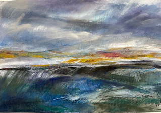 Karen A. Prendergast Works on paper 2025 Raw pigment, pastel, watercolor, gouache, and pencil on Arches paper