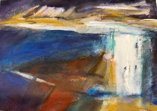 Karen A. Prendergast Works on paper 2025 Raw pigment, pastel, watercolor, gouache, and pencil on Arches paper