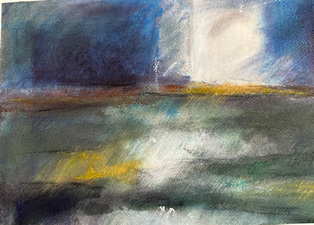 Karen A. Prendergast Works on paper 2025 Raw pigment, pastel, watercolor, gouache, and pencil on Arches paper