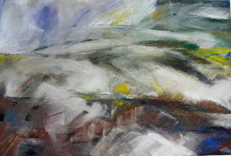 Karen A. Prendergast Works on paper 2025 Raw pigment, pastel, watercolor, gouache, and pencil on Arches paper