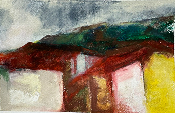 Karen A. Prendergast Works on paper 2026 Watercolor, gouache, and pencil on Arches paper