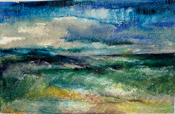 Karen A. Prendergast Works on paper 2026 Watercolor, gouache, and pencil on Arches paper