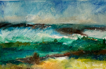 Karen A. Prendergast Works on paper 2026 Watercolor, gouache, and pencil on Arches paper