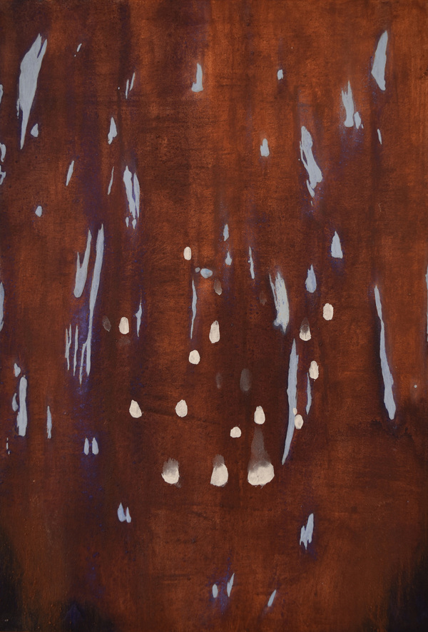 Karen Roarke Paintings Aqua-resin, soil, acrylic on panel