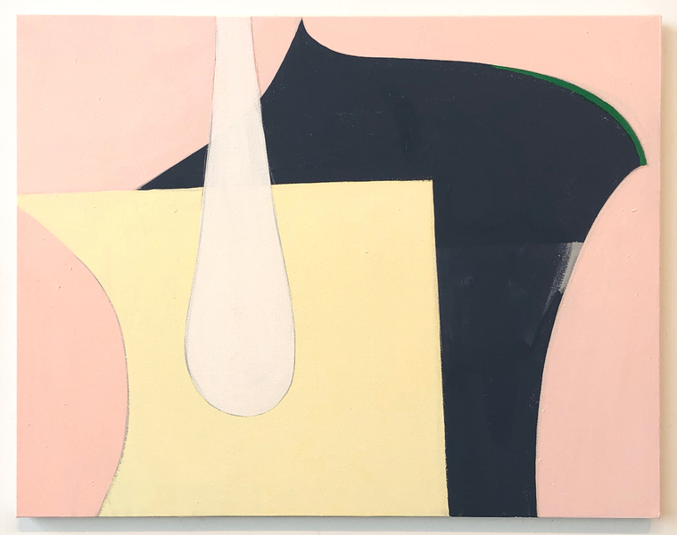 Karen Schifano Caretaker,  2020-2024 flashe, watercolor pencil, on canvas