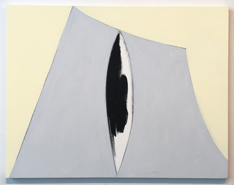 Karen Schifano Caretaker,  2020-2024 flashe, watercolor pencil, on canvas