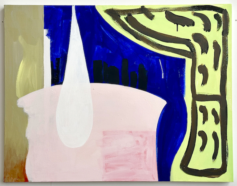 Karen Schifano Caretaker,  2020-2024 flashe on canvas