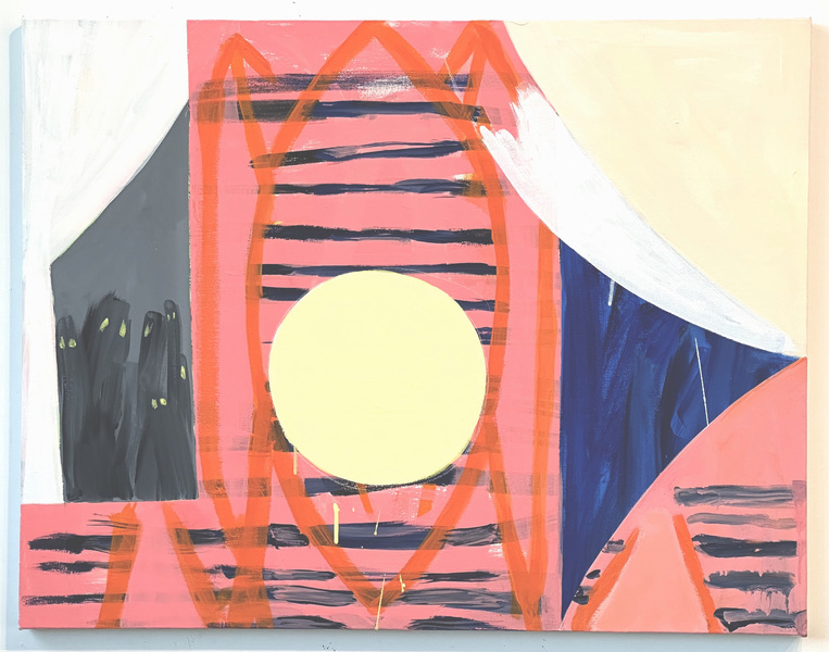 Karen Schifano Caretaker,  2020-2024 flashe on canvas