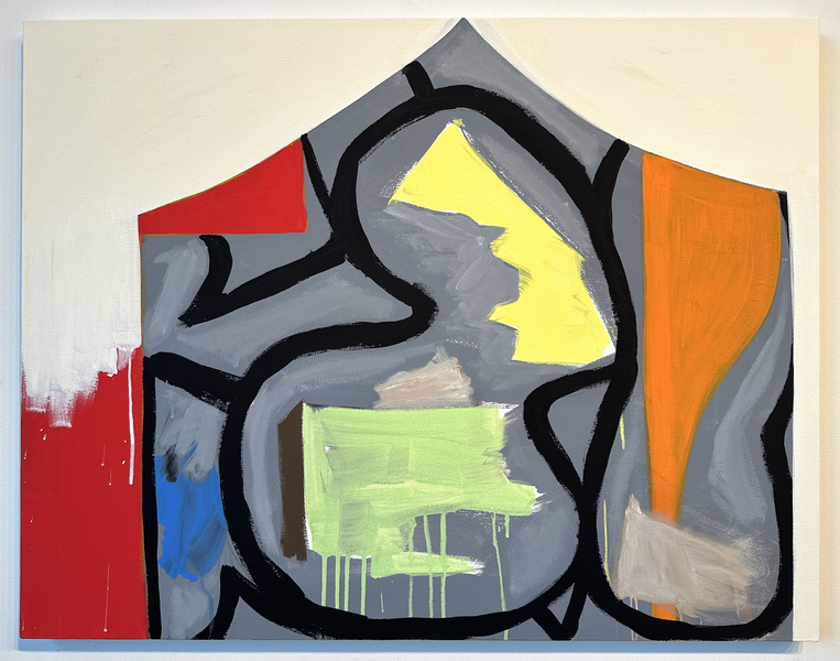 Karen Schifano Caretaker,  2020-2024 flashe on canvas