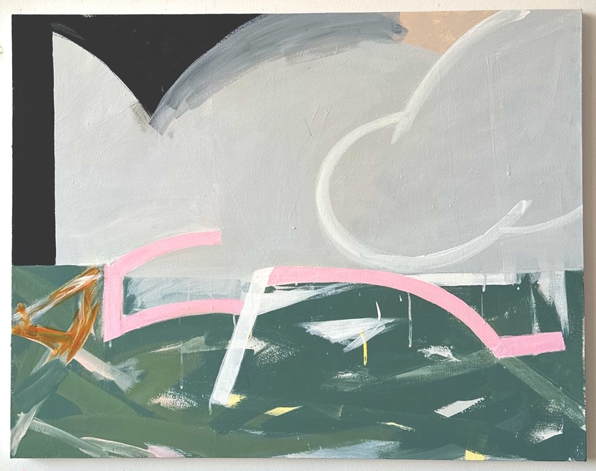 Karen Schifano Caretaker,  2020-2024 flashe on canvas