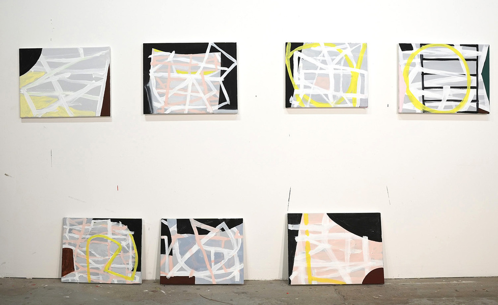 Karen Schifano New Beginnings: Paintings and Works on Paper, 2024- flashe on canvas