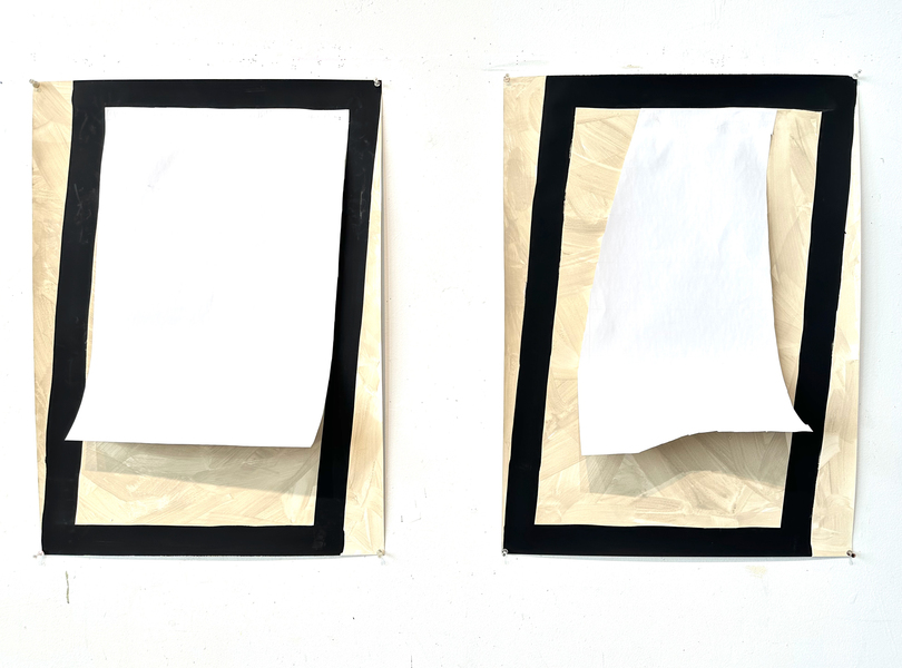 Karen Schifano New Beginnings: Paintings and Works on Paper, 2024- flashe on paper