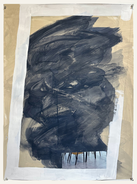 Karen Schifano New Beginnings: Paintings and Works on Paper, 2024- collage, flashe on paper