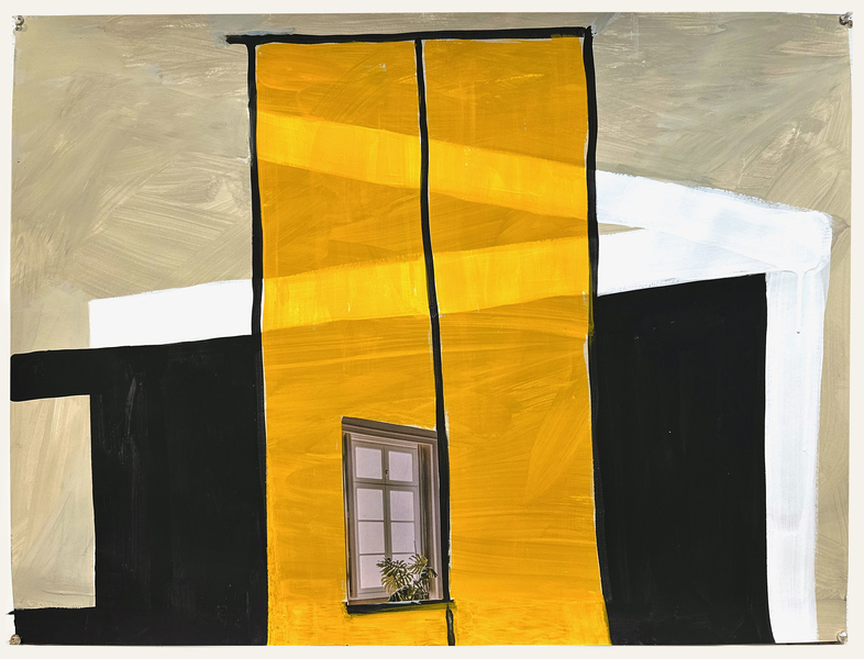 Karen Schifano New Beginnings: Paintings and Works on Paper, 2024- collage, flashe on paper