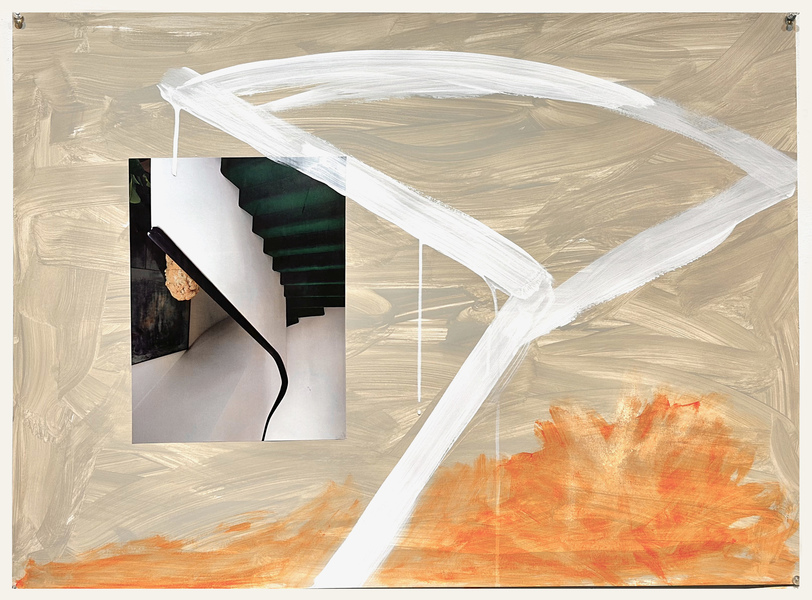 Karen Schifano New Beginnings: Paintings and Works on Paper, 2024- collage, flashe on paper