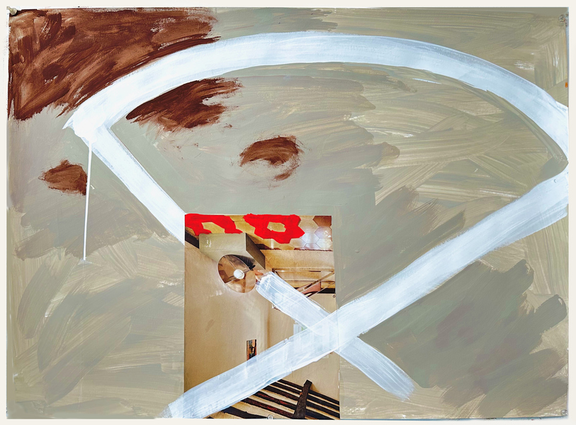 Karen Schifano New Beginnings: Paintings and Works on Paper, 2024- collage, flashe on paper