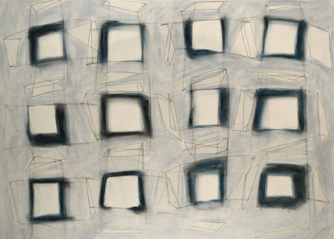  Spatial Fields (hashtag drawings) charcoal and pastel on paper