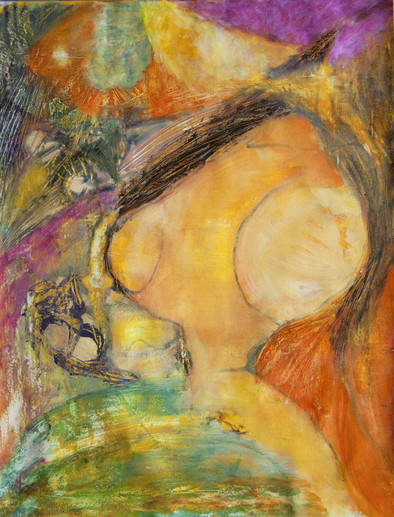 Thinking In Circles Paintings on Paper 2010 oil and mixed media on primed paper