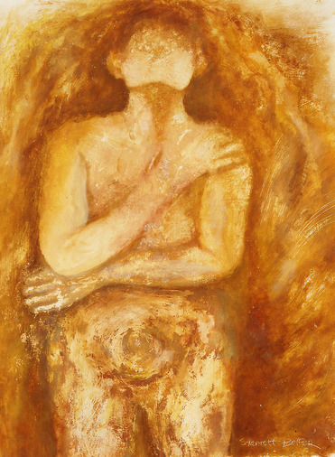  Art & Healing oil and mixed media on primed paper