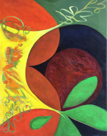 In The Family Interpretations acrylic on canvas