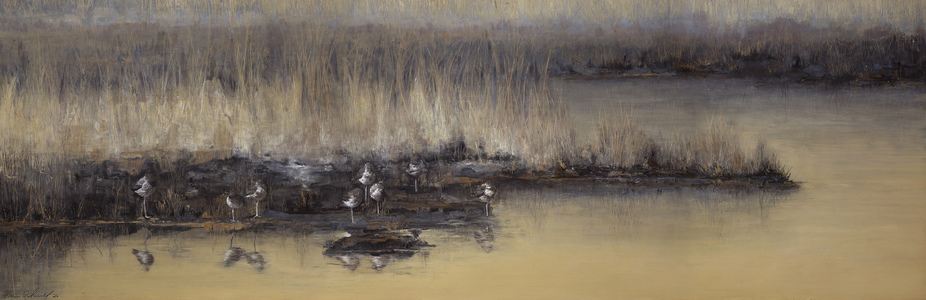 KARIE O'DONNELL Paintings Gold & Black Floater Frame