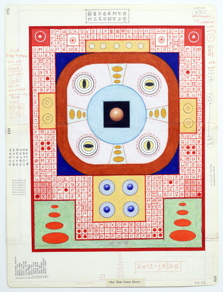 KARLA KNIGHT Universal Remote (2023) Flashe, colored pencil, and graphite on paper