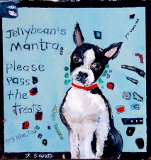 kathy beynette jellybean acrylic  on canvas
