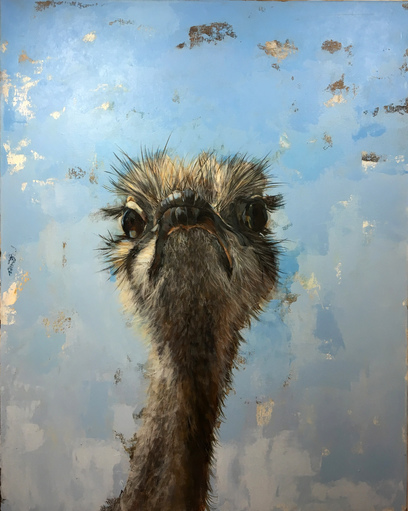 KATHY FEIGHERY Animal Series Acrylic on Canvas