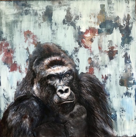 KATHY FEIGHERY Animal Series Acrylic on Canvas