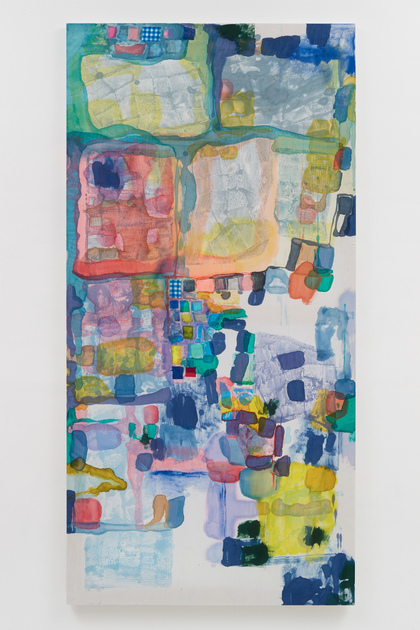 KATY KRANTZ Sculpture + Paintings acrylic, fabric dye and collage on rayon