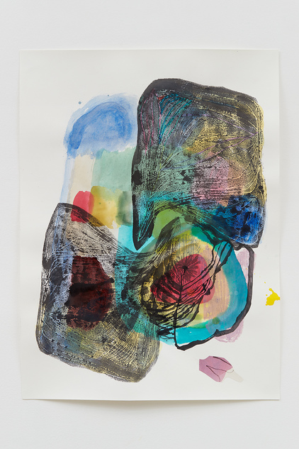 KATY KRANTZ Sculpture + Paintings  acrylic, ink and collage on paper