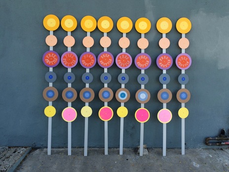The Bullseyes, 2015, commissioned by Mar Vista Art Walk, Los Angeles, CA
