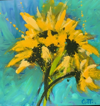 Kathy Cotter OIL PAINTINGS encaustic