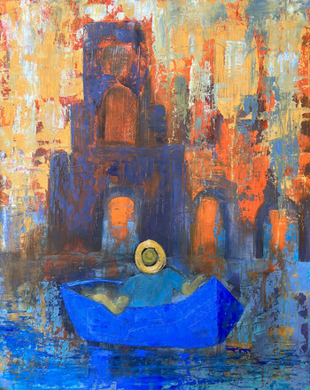 Kathy Cotter SCAPES OIL on board