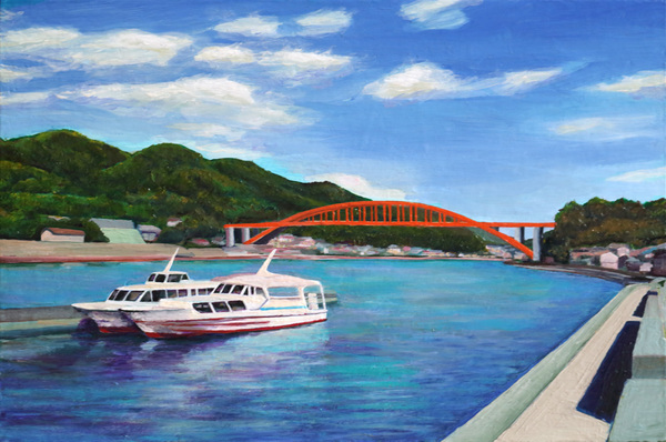Keisuke Eguchi Painting Everyday Life scenes oil on panel