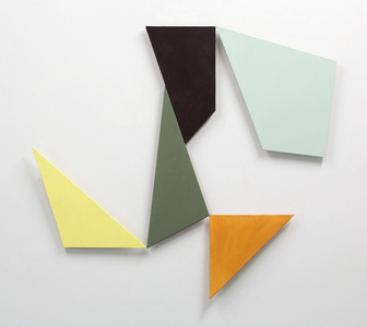Ken Greenleaf Shaped Color Paintings acrylic on canvas on shaped support