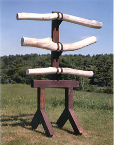 Ken Greenleaf Sculpture Steel and Wood