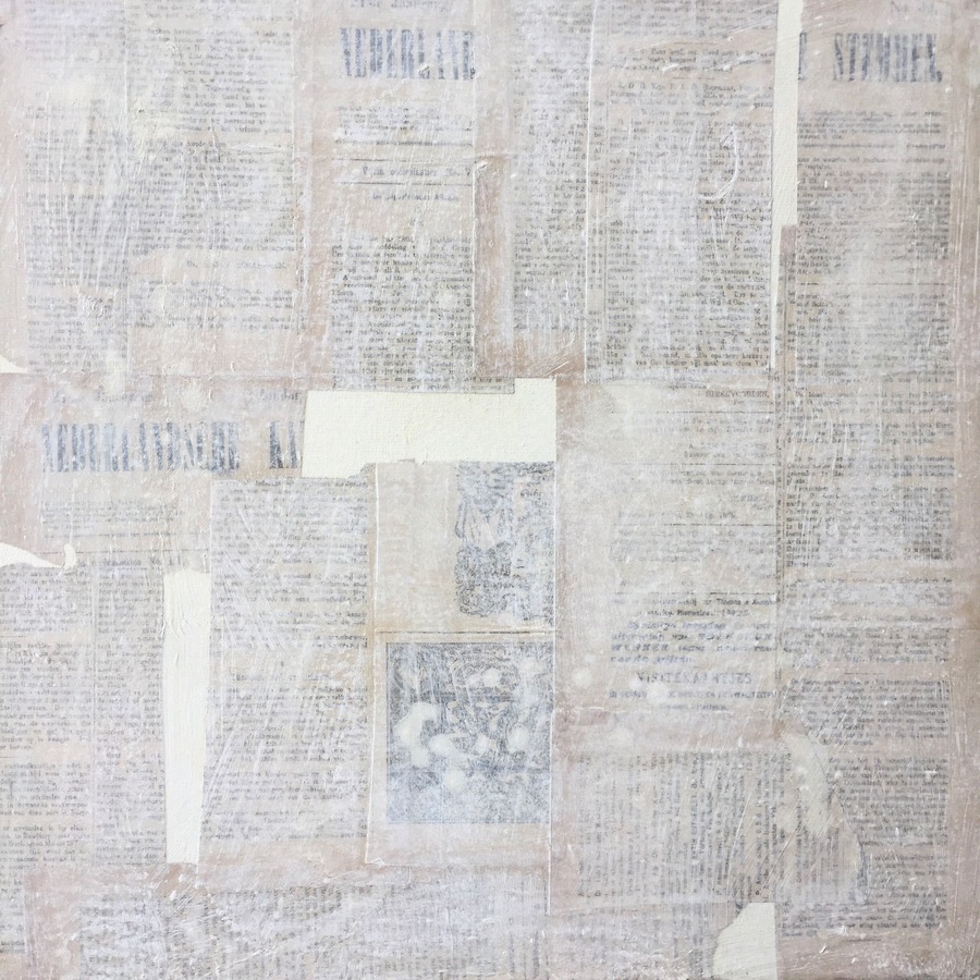 Kenneth Jaworski Selected Recent Works | 2016-Present Acrylic, chalk and newspaper on canvas