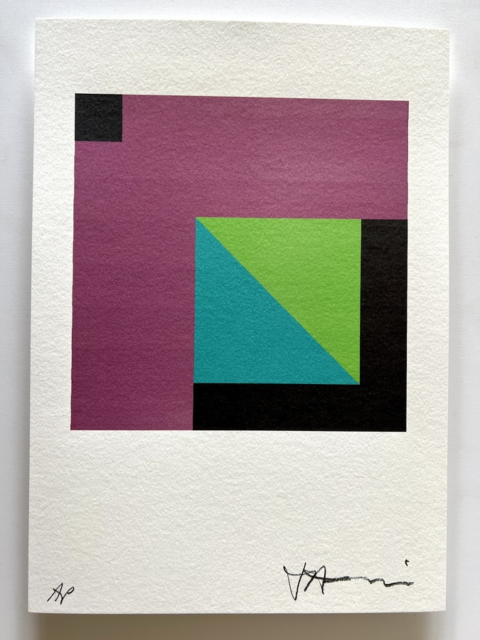 Kenneth Jaworski Square "After Albers" Black | 2024- Ongoing Piëzografie Inkjet Print on Hahnemühle 270g