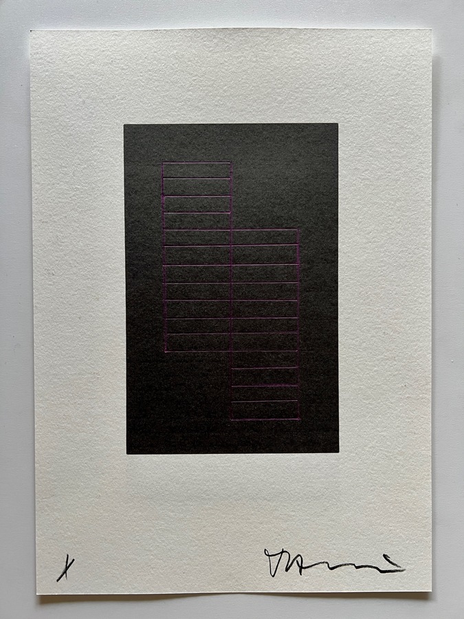 Kenneth Jaworski Ladders | 2024- Ongoing Caran d'Ache pencil and inkjet print on Fabriano 200g 