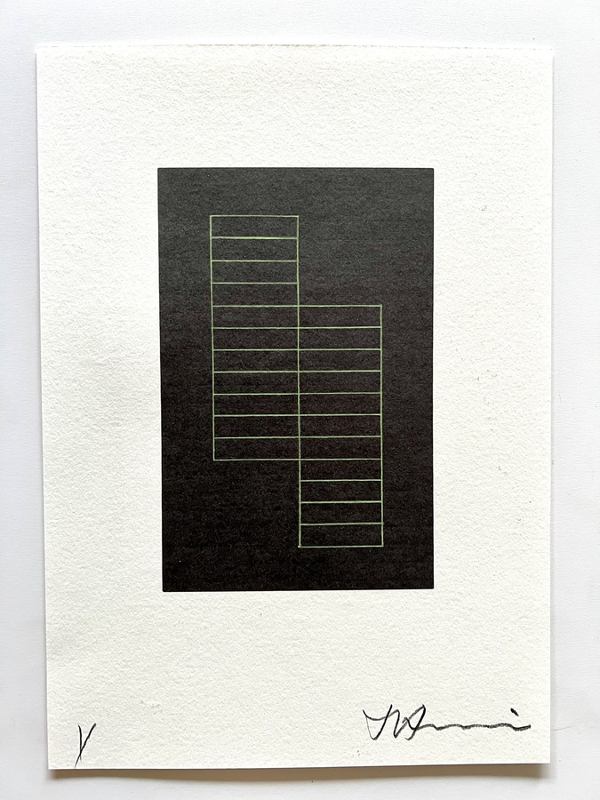 Kenneth Jaworski Ladders | 2024- Ongoing Caran d'Ache pencil and inkjet print on Fabriano 200g 