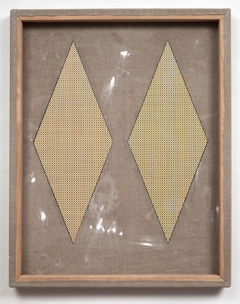 Ken Weathersby The Path of the Needle acrylic & graphite on linen, reversed, with unreversed areas