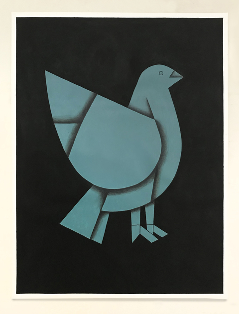 Ken Weathersby Bird Paintings 2025-2026 acrylic on paper