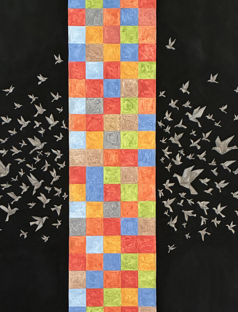 Ken Weathersby Bird Paintings 2025-2026 acrylic & graphite on paper