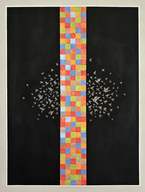 Ken Weathersby Bird Paintings 2025-2026 acrylic & graphite on paper